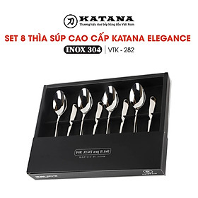 Mua Set 8 thìa súp cao cấp KATANA vân trơn Elegance VTK282
