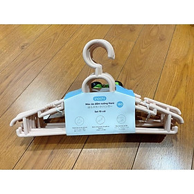 Mua Mắc Áo/Móc Áo Đầm Vuông Hara 180 Inochi (Lốc 10 Cái)