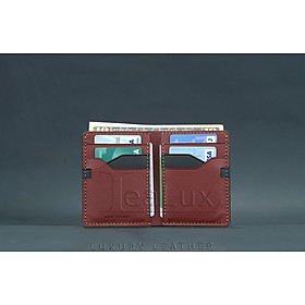 Hình ảnh Ví Da Epsom Dáng Đứng Handmade Lealux Epsom Wallet 3