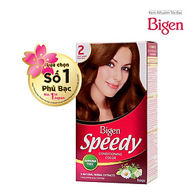 Thuốc nhuộm dưỡng tóc phủ bạc thảo dược Bigen Speedy Thương hiệu Nhật Bản 80ml dạng kem