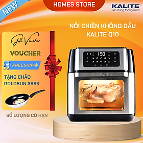 Nồi Chiên Không Dầu KALITE Q10 Gồm 8 Chương Trình Tự Động Dung Tích 10 Lít Công Suất 1800 W - Hàng Chính Hãng