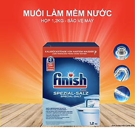 Muối rửa bát Finish 4kg - Muối finish 4.0kg cho Máy rửa bát chén ly, Muối rửa chén finish hay gọi là Muối làm mềm nước Finish gói 1.5kg, 4 kg, 1.2kg
