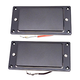 2x Black Sealed Humbucker Pickup Frame Replacement Parts for Electric Guitar