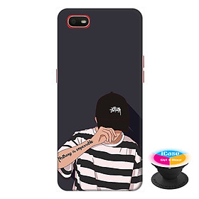 Ốp lưng điện thoại Oppo A1K hình Anh Chàng Cá Tính tặng kèm giá đỡ điện thoại iCase xinh xắn - Hàng chính hãng