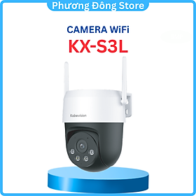 Camera PT WiFi ống kính cố định quay quét ngoài trời 3MP KX-S3L - Hàng chính hãng