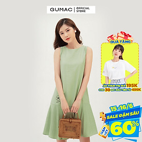 Đầm suông nữ sát nách GUMAC DB324