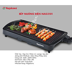 Mua Bếp Nướng Điện Nagakawa NAG3101 (1650W) - Hàng Chính Hãng