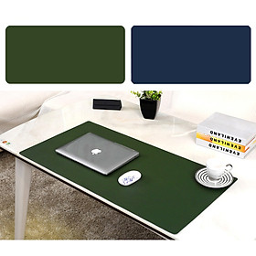 Deskpad kiêm tấm lót di chuột 90 x 45cm thảm trải bàn làm việc 2 mặt 2 màu