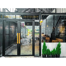 Mua Tay nắm cửa sắt  tay nắm gỗ cửa sắt(dài 500mm  khắc tên theo yêu cầu)