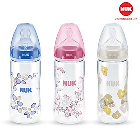 Bình Sữa PA Núm Ti 300ml Silicone S2 Nuk NU21474 (Size M) - Màu Ngẫu Nhiên
