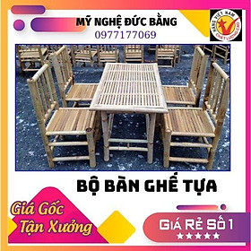 Mua Bộ bàn ghế tựa tre  bàn ghế đôn  ghế xếp tre quoán cà phê bàn ghế tre quán ăn