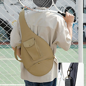 Tennis Racket Bag Players Holder with Storage Pocket Adjustable Shoulder Bag