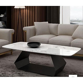 Mua Bàn sofa hình chữ nhật chân chữ hình khối bo 4 góc tròn