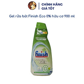 Gel rửa chén bát Finish Eco 0% 900ml hữu cơ, chính hãng, an toàn, thân thiện với môi trường