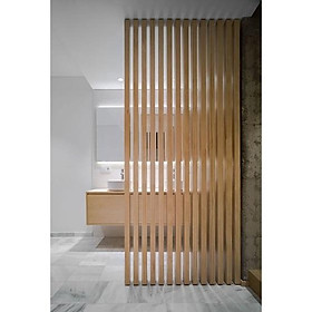 Mua Vách ngăn bằng lam gỗ cho phòng khách VDT ( 1 thanh cao 240x10x3.7cm) - Nội thất lắp ráp Viendong Adv