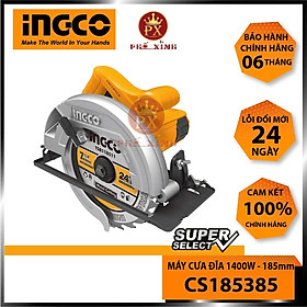 Mua Máy cưa gỗ cầm tay INGCO CS18538 Máy cưa đĩa công suất 1400W  điện thế 220v  kích thước lưỡi 185x20mm  tốc độ 4800rpm