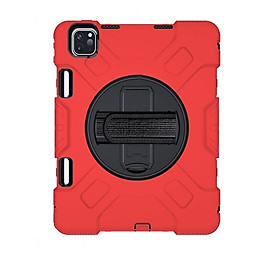 Ốp chống sốc cầm tay xoay 360 độ có khay cài bút Apple Pencil 2 kèm giá đỡ dựng ngang dọc cho iPad Pro 11 inch 2018/2020- Hàng chính hãng