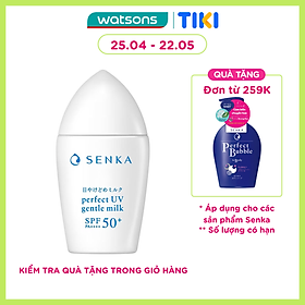 Sữa Chống Nắng Senka Perfect UV Gentle Milk 40ml