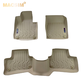 Thảm lót sàn xe ô tô VOLVO XC60 2018+ đến nay Nhãn hiệu Macsim chất liệu nhựa TPV cao cấp màu be