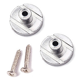 2pcs Guitar String Tree Retainer Buckle Bass Accessory with Screw