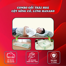 Mua COMBO gối kê chống thoái hóa đốt sống cổ và gối kê lưng chống thoát vị đĩa đệm CHÍNH HÃNG - BẢO HÀNH 12 tháng ( MÀU XANH DƯƠNG)