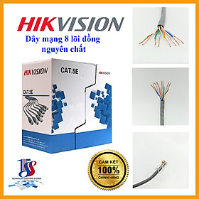 Mua Dây Cáp mạng CAT5E BC HIKVISION DS-1LN5E-E/E (cáp mạng Cat 5E UTP) đồng 99.97% cuộn 305m - Hàng chính hãng