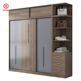 Mua TỦ QUẦN ÁO CAO CẤP HIỆN ĐẠI CÁNH LÙA OHAHA - CL011