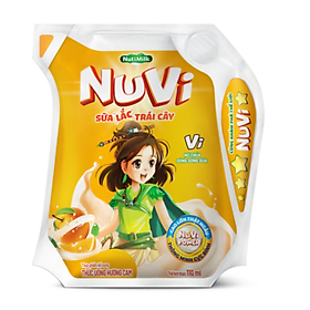 Sữa Lắc Nuvi Cam túi 110ml - 13167