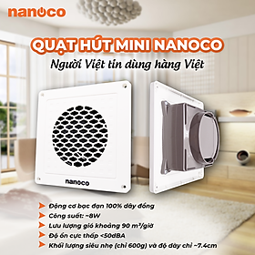 Quạt Thông Gió Mini Nanoco NMV1421 - Hàng Chính Hãng