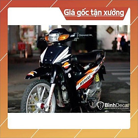 Tem rời wave đời đầu repsol dán xe đen