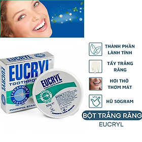 Bột trắng răng, kem đánh răng trắng răng Eucryl Anh Quốc Giúp răng trắng sáng bền lâu - Massel Official