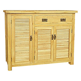 Tủ Giày 3 Cánh Lá Sách Gỗ Sồi IBIE IBH31 (1m)