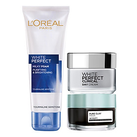 Bộ Thanh Lọc, Dưỡng Trắng, Ngăn Ngừa Nám Chuyên Sâu L'oreal