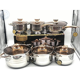 Mua Bộ nồi Đức 6 món đáy 5 lớp chính hãng - Dùng cho mọi loại bếp điện  bếp từ  bếp ga  bếp hồng ngoại