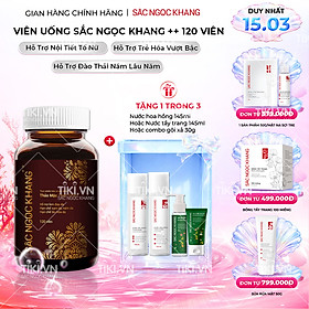 Viên uống Sắc Ngọc Khang ++ (120 viên) dòng cao cấp giúp chống lão hóa, giảm nám sạm và cân bằng nội tiết tố