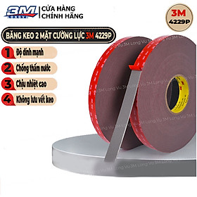 Keo Dán Cường Lực 2 Mặt 3M GLP-110 (size 1.2 cm - cuộn dài 3 mét)