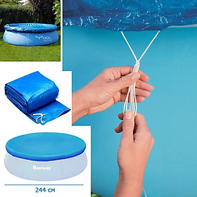 Mua Bạt che bể bơi hồ bơi khung kim loại