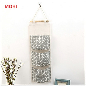 Mua Túi treo tường đa năng 3 tầng  túi treo đồ đa năng  túi trang trí nhà cửa xinh MOHI MT25 -Chính hãng
