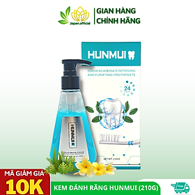 Mua Kem Đánh Răng Trắng HUNMUI (210g) Tinh Chất Bạc Hà