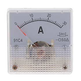 DC 0-15A/50A 75MV ANALOG PANEL VOLTAGE GAUGE VOLT METER 2.5% ERROR MARGIN US