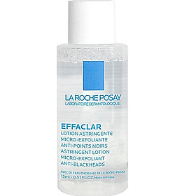 [Mini 15ml] Nước Cân Bằng Se Khít Lỗ Chân Lông, Làm Sạch Sâu Cho Da Nhờn Mụn Effaclar