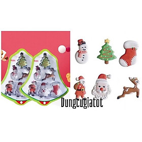 Mua Khuôn 6 nhấn cookie noen inox không han gỉ