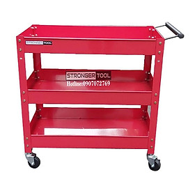 XE ĐẨY DỤNG CỤ 3 NGĂN dùng cho gagare, tiệm sửa xe, tiệm rửa xe, xưởng, gia đình