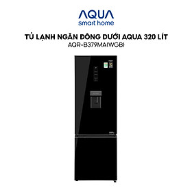 [Freeship toàn quốc - Bảo hành chính hãng 2 năm] Tủ lạnh ngăn đông dưới Aqua 320 Lít AQR-B379MA(WGB) - Hàng chính hãng