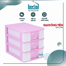 Mua Tủ nhựa đa năng 3 ngăn đựng đồ để bàn tiết kiệm không gian 100% nhựa PP Đại Đồng Tiến an toàn sức khỏe