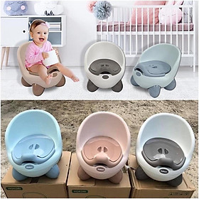 Bô Cho Bé Đi Vệ Sinh Cao Cấp Giúp Bé Tập Đi Vệ Sinh, Bô Gấu Hokori Có Ngăn Chứa Dễ Tháo Lắp Để Chùi Rửa nhựa Việt Nhật