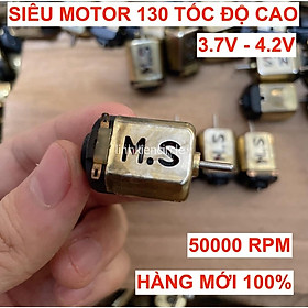 Siêu motor 130 tốc độ cực cao 50000 RPM điện áp 3.7V dùng pin RC cho x.e m.ô h.ình - LK0383