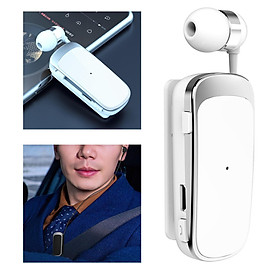 Bluetooth Headset Stereo Collar Clip Driving Earphone Handsfree Black No Box