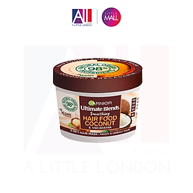 Mặt nạ dưỡng tóc xoăn bồng bềnh Garnier Hair Food Coconut & Macadamia 3-in-1 Hair Mask 400ml (Bill Anh)
