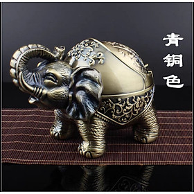 Mua gạt tàn chú voi vòi cuộn đứng bằng đồng ( tặng sét 4 cọ vệ sinh vòi ám nội địa nhật )